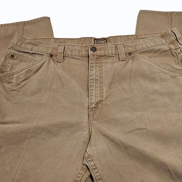 CE Schmidt Workwear Canvas Carpenter Pants Utility Tough 44" W x 31" L  Tan - Picture 5 of 16